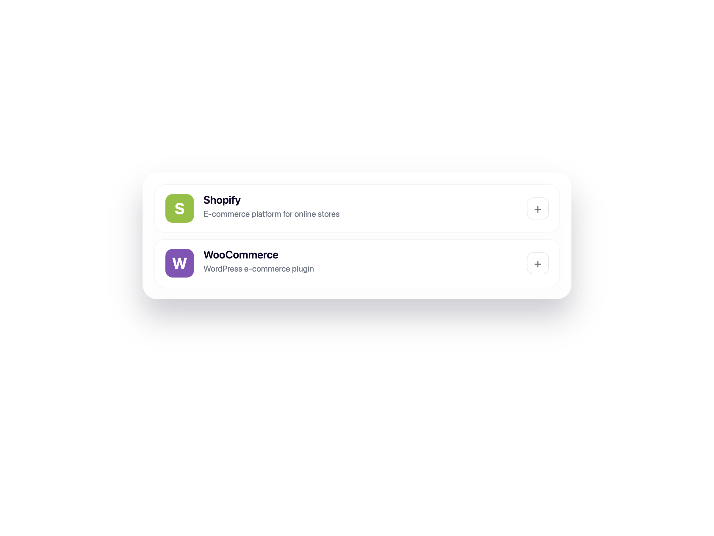 Store connection card